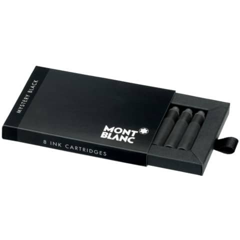 Inchiostro in cartucce per stilografica Montblanc - nero - conf. 8 pezzi - MB128197